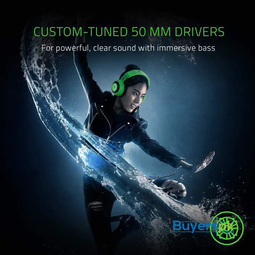 Razer Kraken Tournament Edition - Wired Gaming Headset with USB Audio Controller - Green - Headset Razer Kraken Tournament Edition - Wired Gaming Headset with USB Audio Controller - Green - Headset